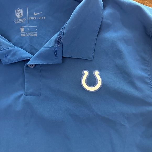 Indianapolis Colts Nike NFL On Field Dri-Fit Short Sleeve Shirt Men's L Blue - Picture 3 of 10